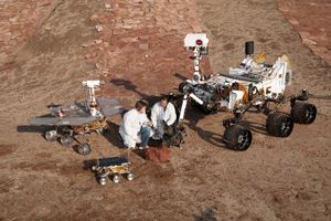 Several Mars rovers